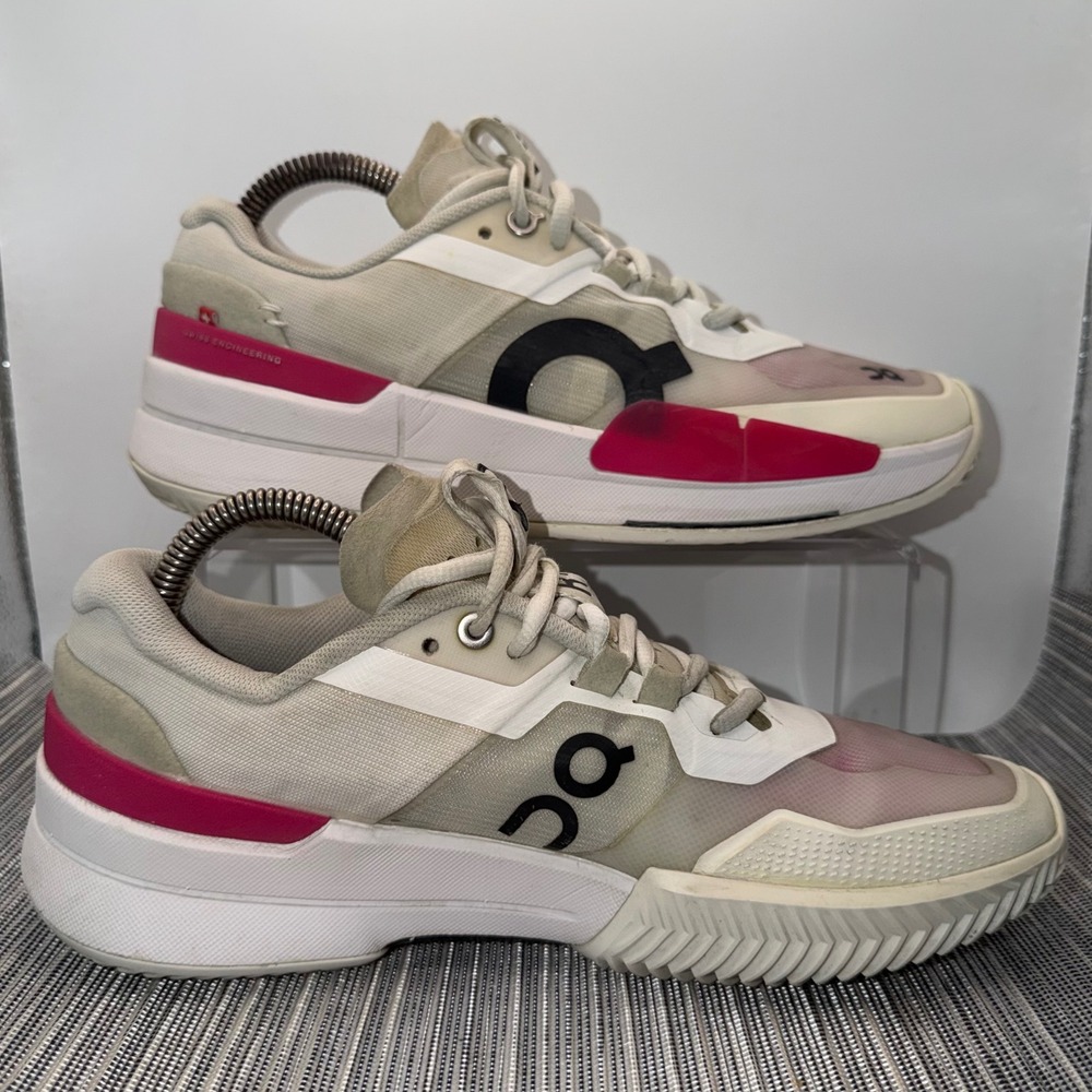 On Cloud The Roger Pro 2 Clay Tennis Shoes‎ Womens 8 White Pink 3WE10632626